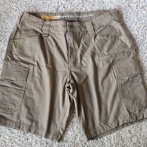 Noble Outfitters, Rugged Tan Cargo Shorts, 36